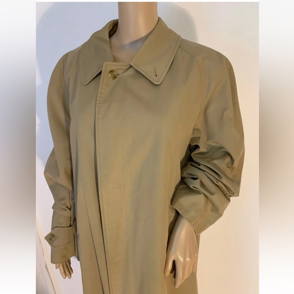❌SOLD❌Vintage Oversized BURBERRY Nova Check British Khaki Trench - Mint! - Picture 4 of 16